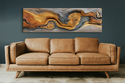 Golden Grain in Weathered Wood