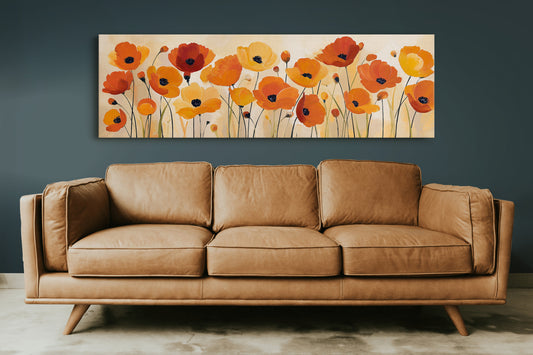 Poppies Dancing in Golden Light
