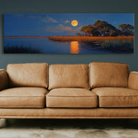 Moonrise Over the Quiet Marsh
