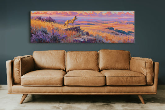 Coyote Standing in Painted Dawn