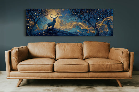 Stag Beneath the Golden Night