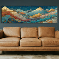 Night Sky Rising Over Gilded Clouds