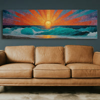 Sunrise Breaking Over Turquoise Waves