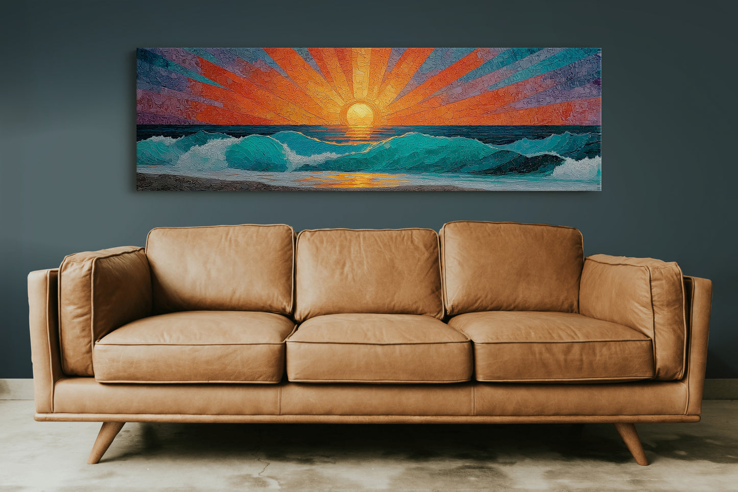 Sunrise Breaking Over Turquoise Waves
