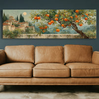 Orchard Moon Over Tuscan Hills