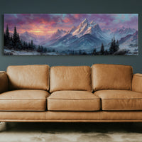 Dawn Fire on Winter Peaks