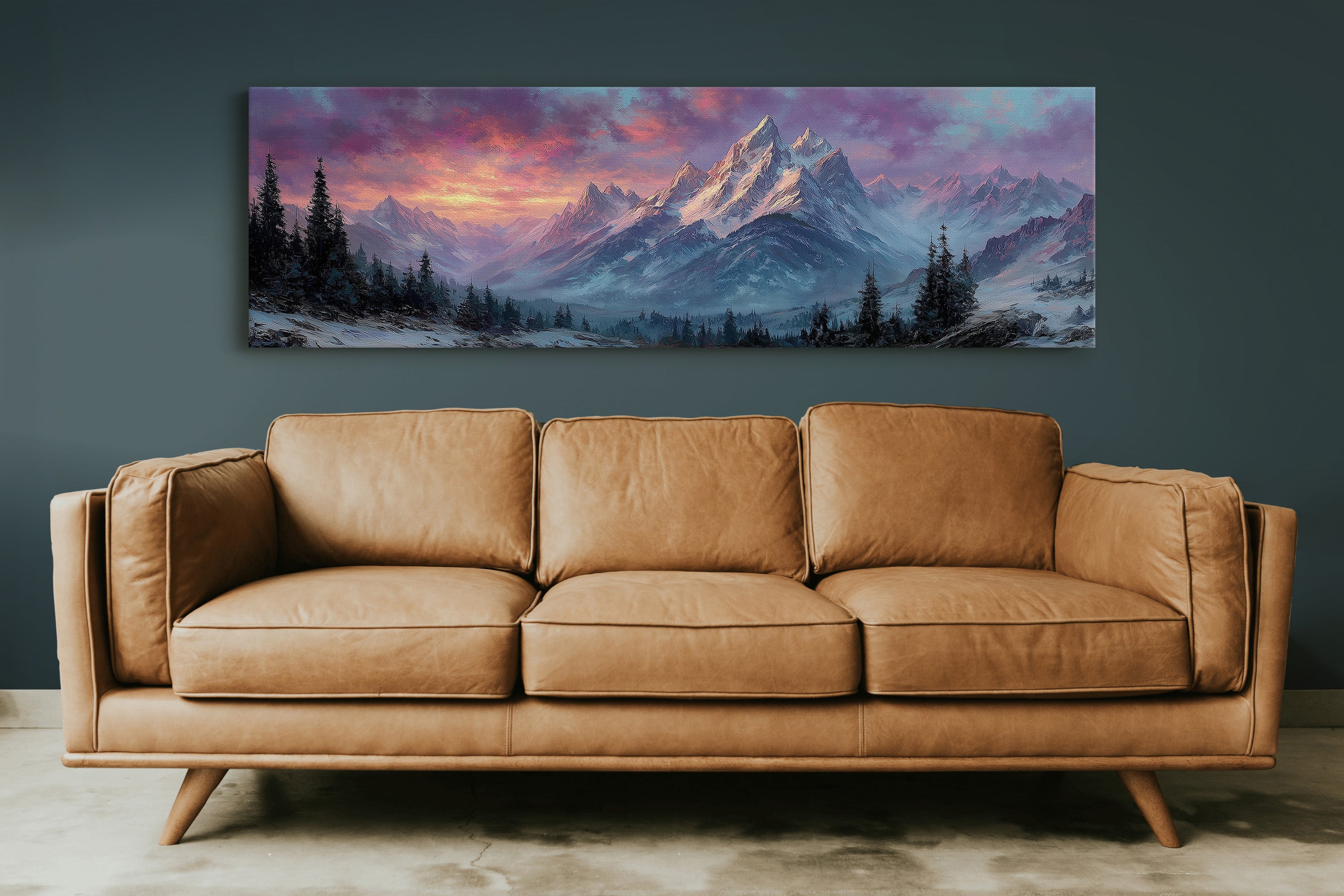 Dawn Fire on Winter Peaks