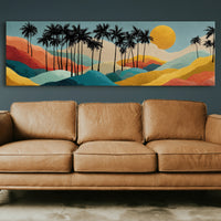 Sunset Over Painted Palms