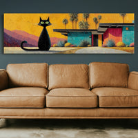 Midcentury Cat at Sunset