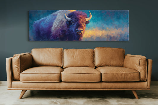 Bison in Painted Twilight
