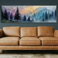 Mists Rise Through Painted Pines