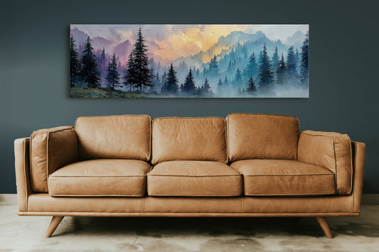 Mists Rise Through Painted Pines