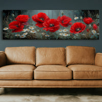 Crimson Blooms Beneath the Pines