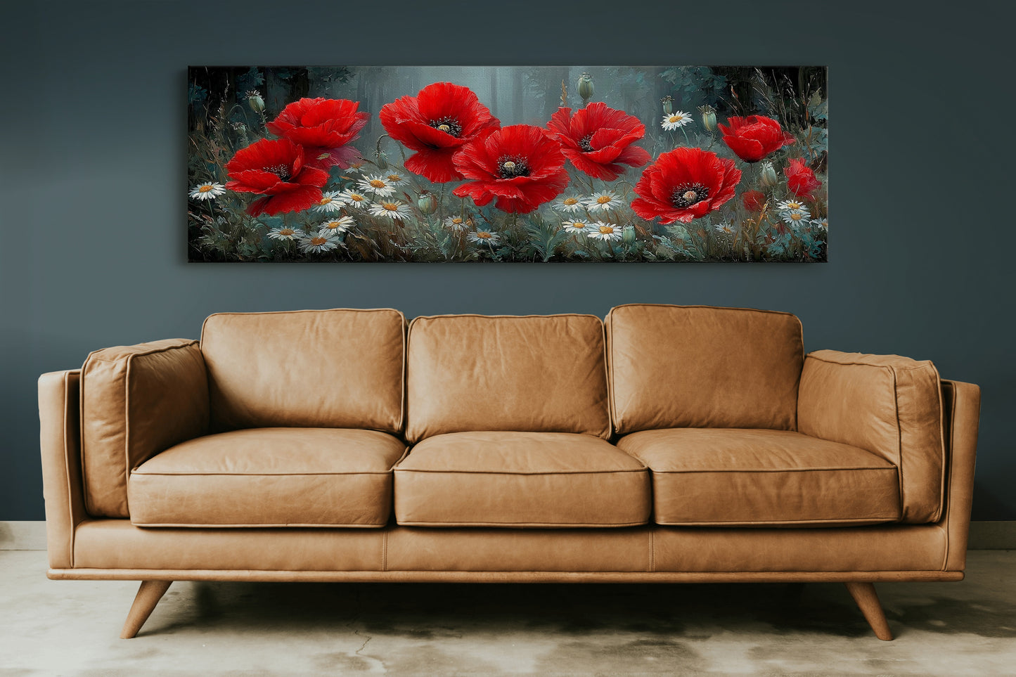 Crimson Blooms Beneath the Pines