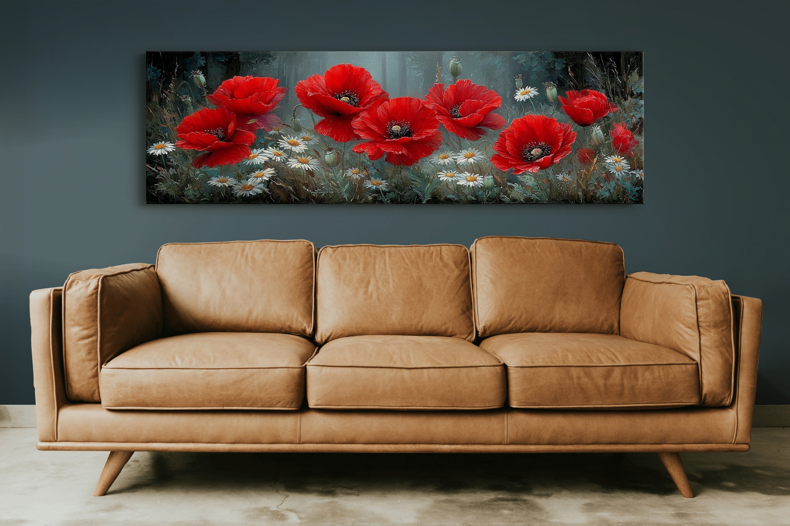 Crimson Blooms Beneath the Pines