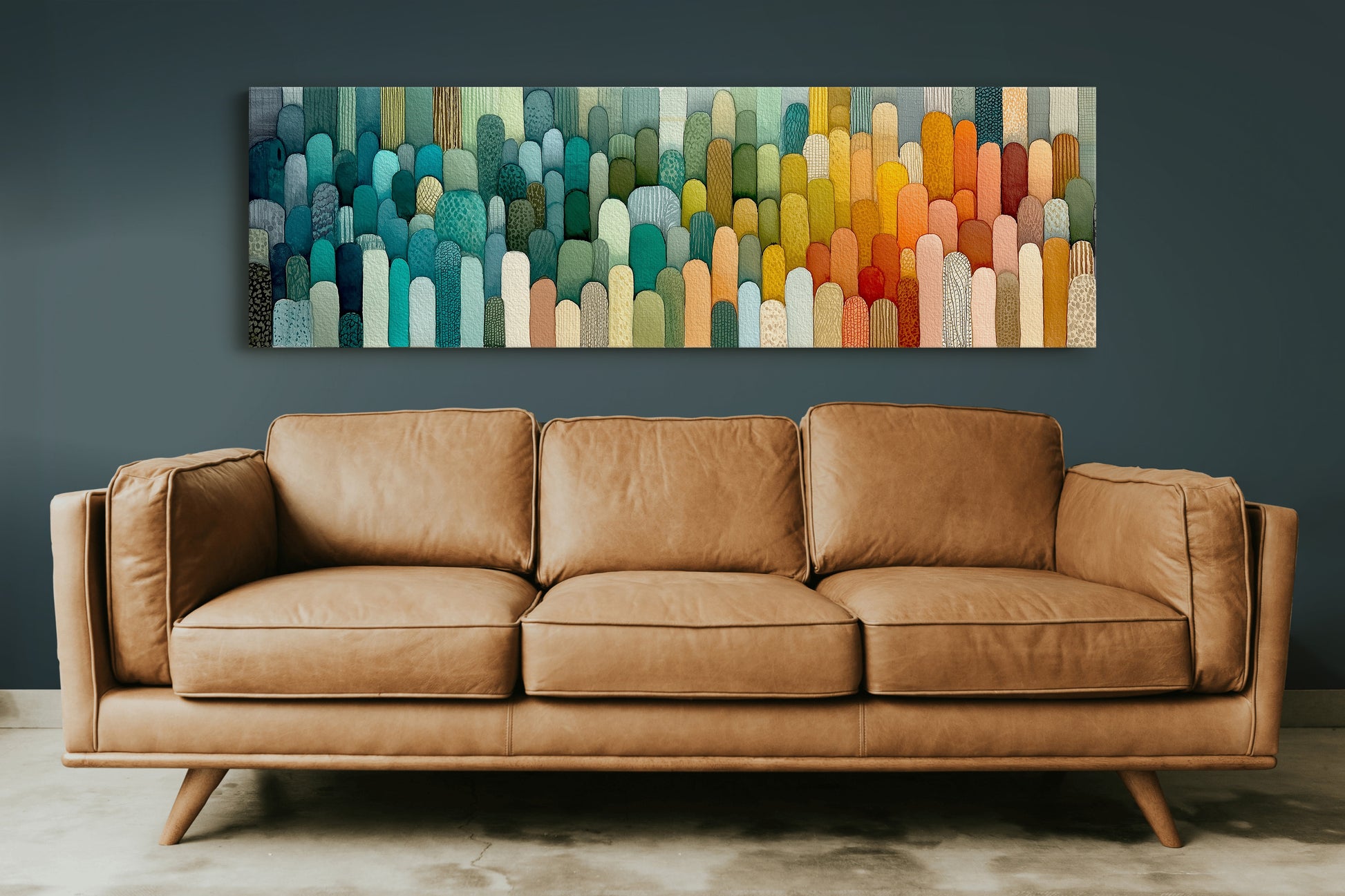 Hills of Color in Gentle Rows