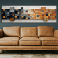 Rust and Charcoal Mosaic