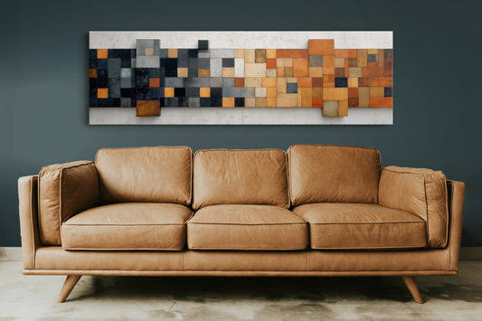 Rust and Charcoal Mosaic