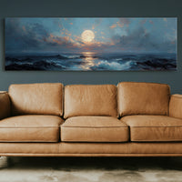 Moonlight Over Restless Waves