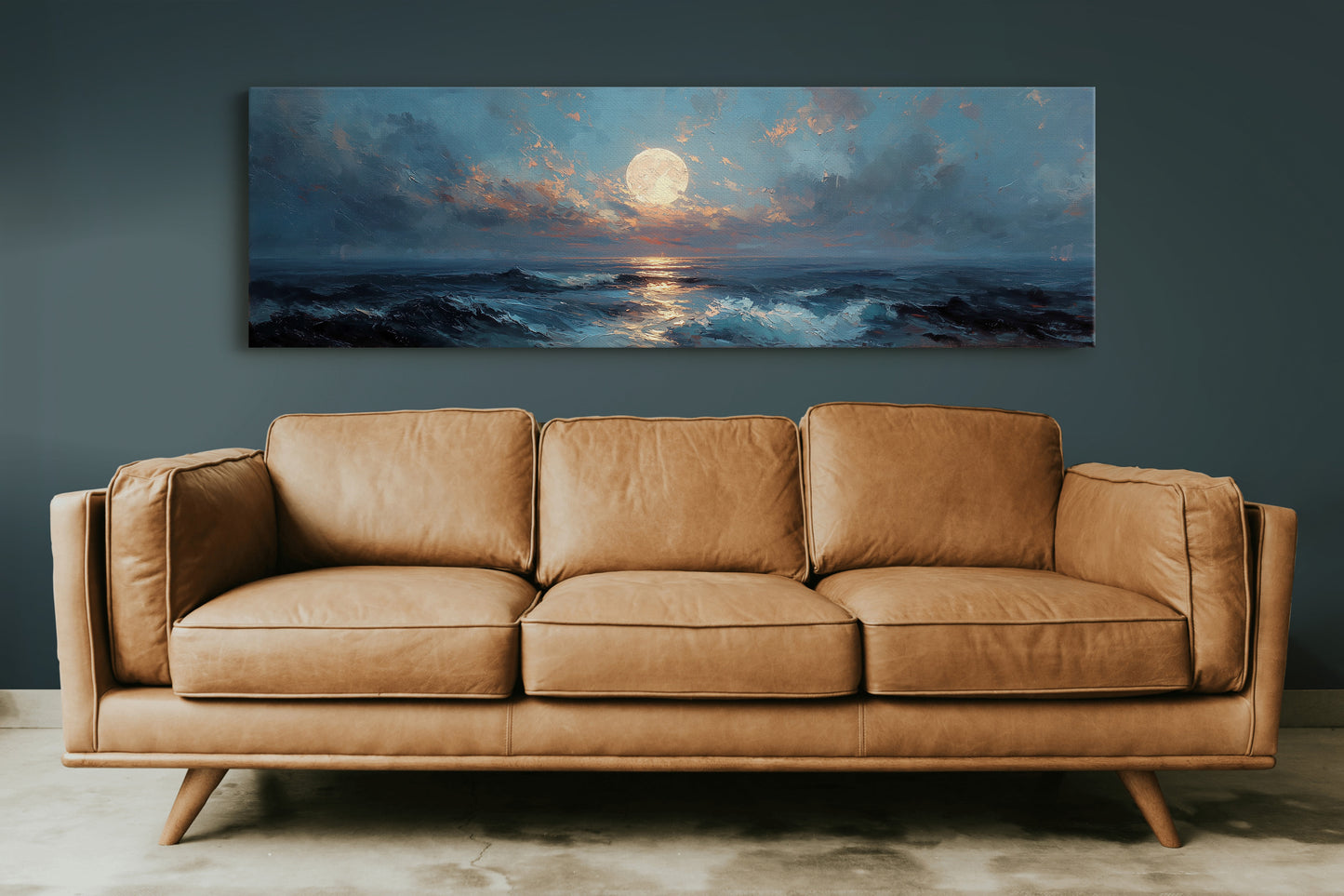 Moonlight Over Restless Waves