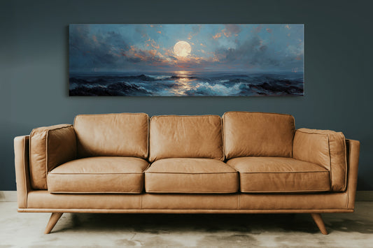 Moonlight Over Restless Waves