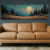 Moonrise Over the Wild Meadow