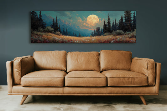 Moonrise Over the Wild Meadow