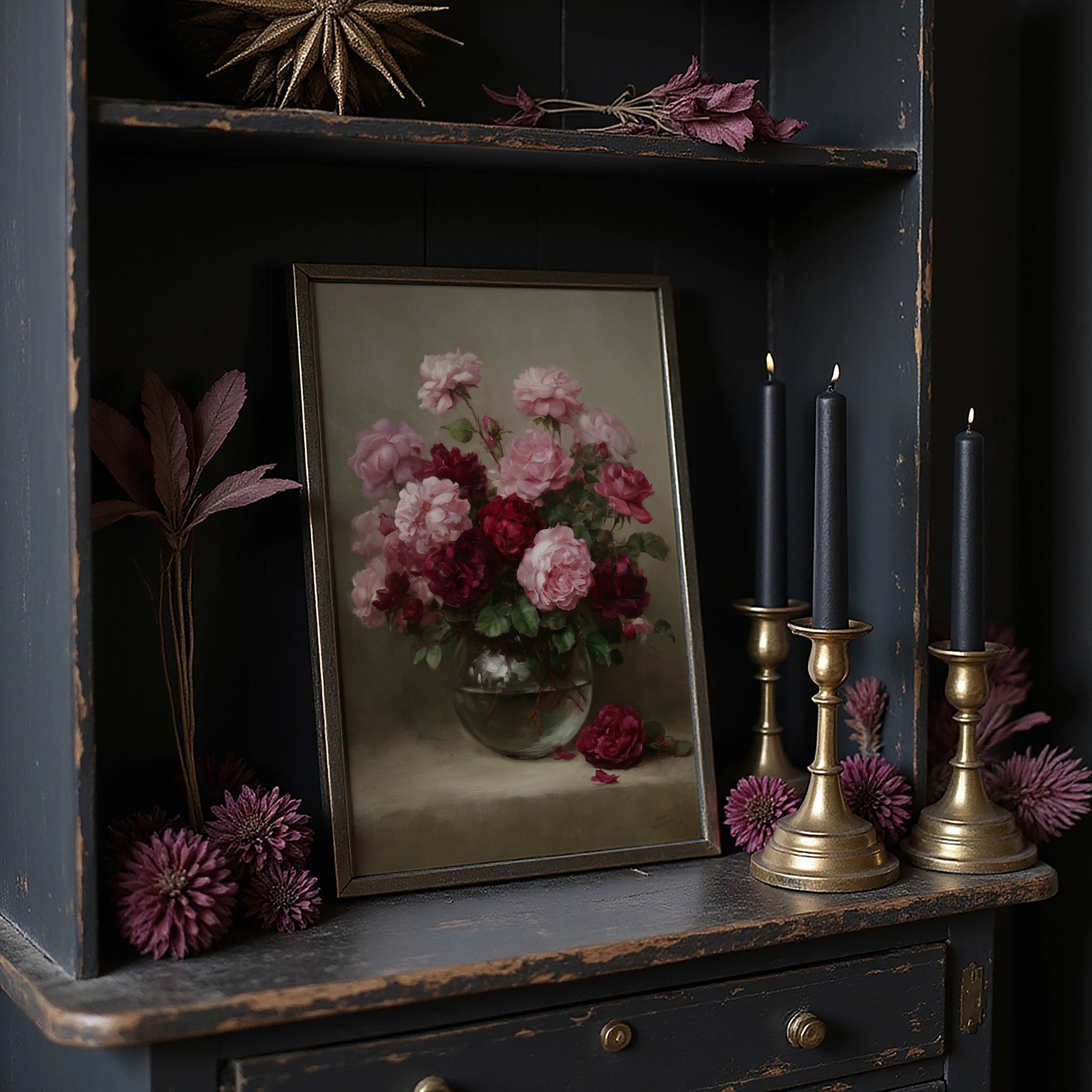 Blush and Burgundy in Bloom