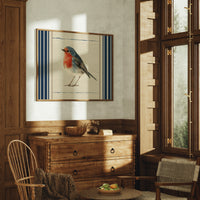 Robin Against the Linen Sky