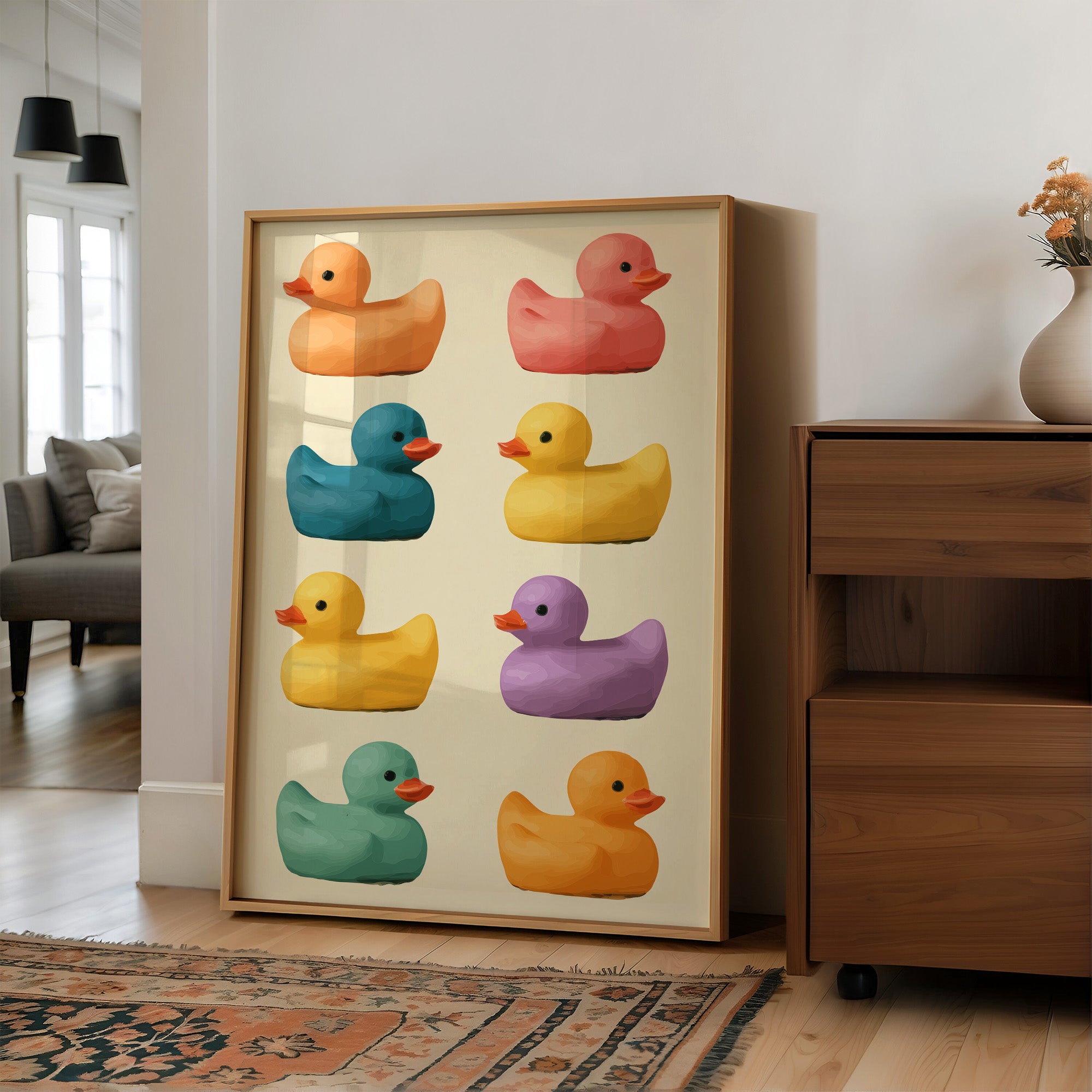 A Parade Of Painted Ducks