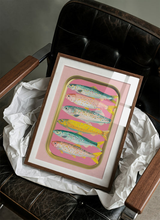 Sardines On A Pink Tin
