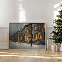 Warm Lights on a Winter Street