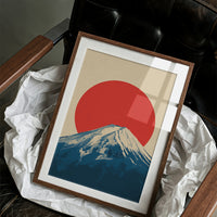 Crimson Sun Over Fuji