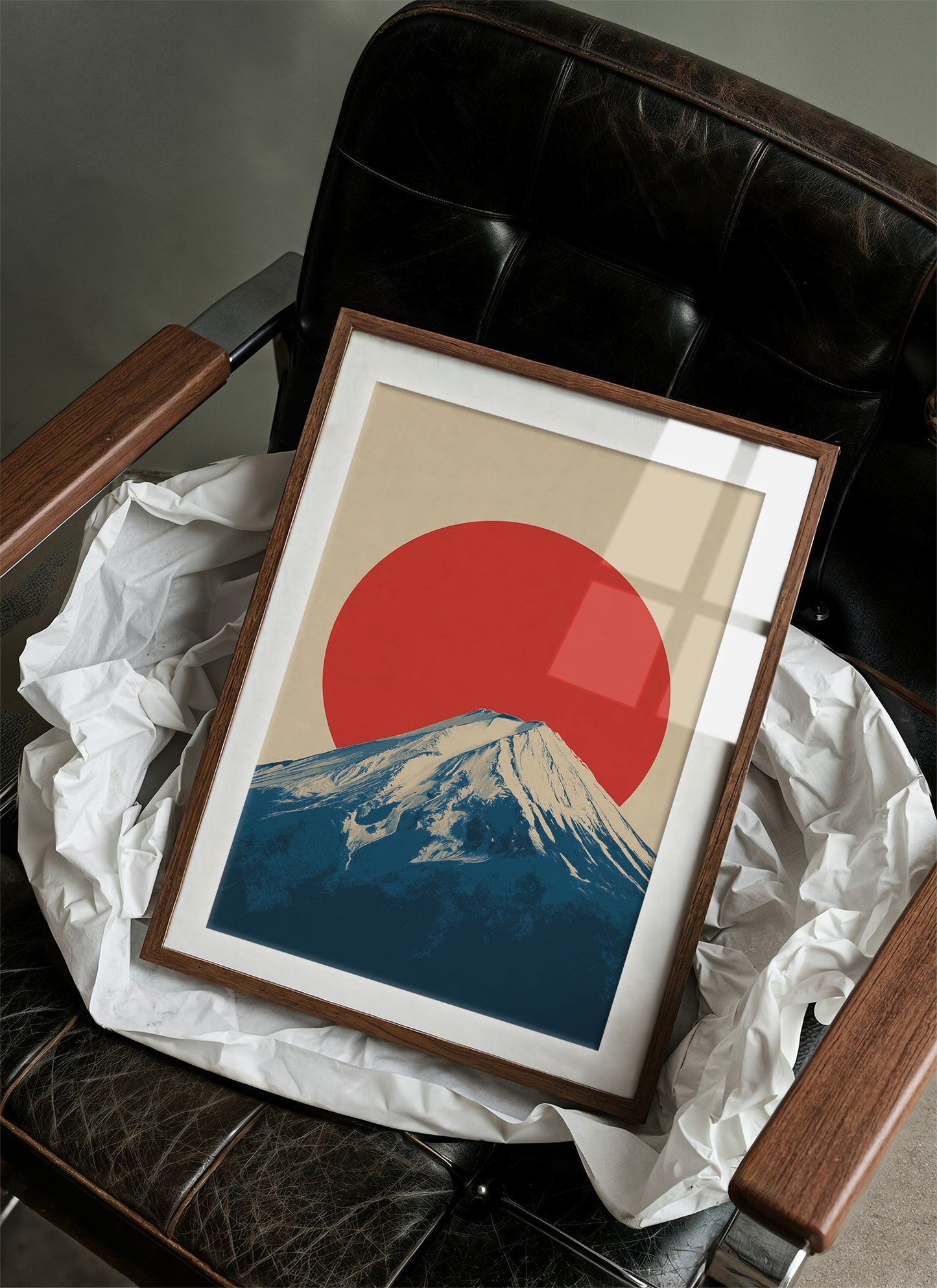 Crimson Sun Over Fuji