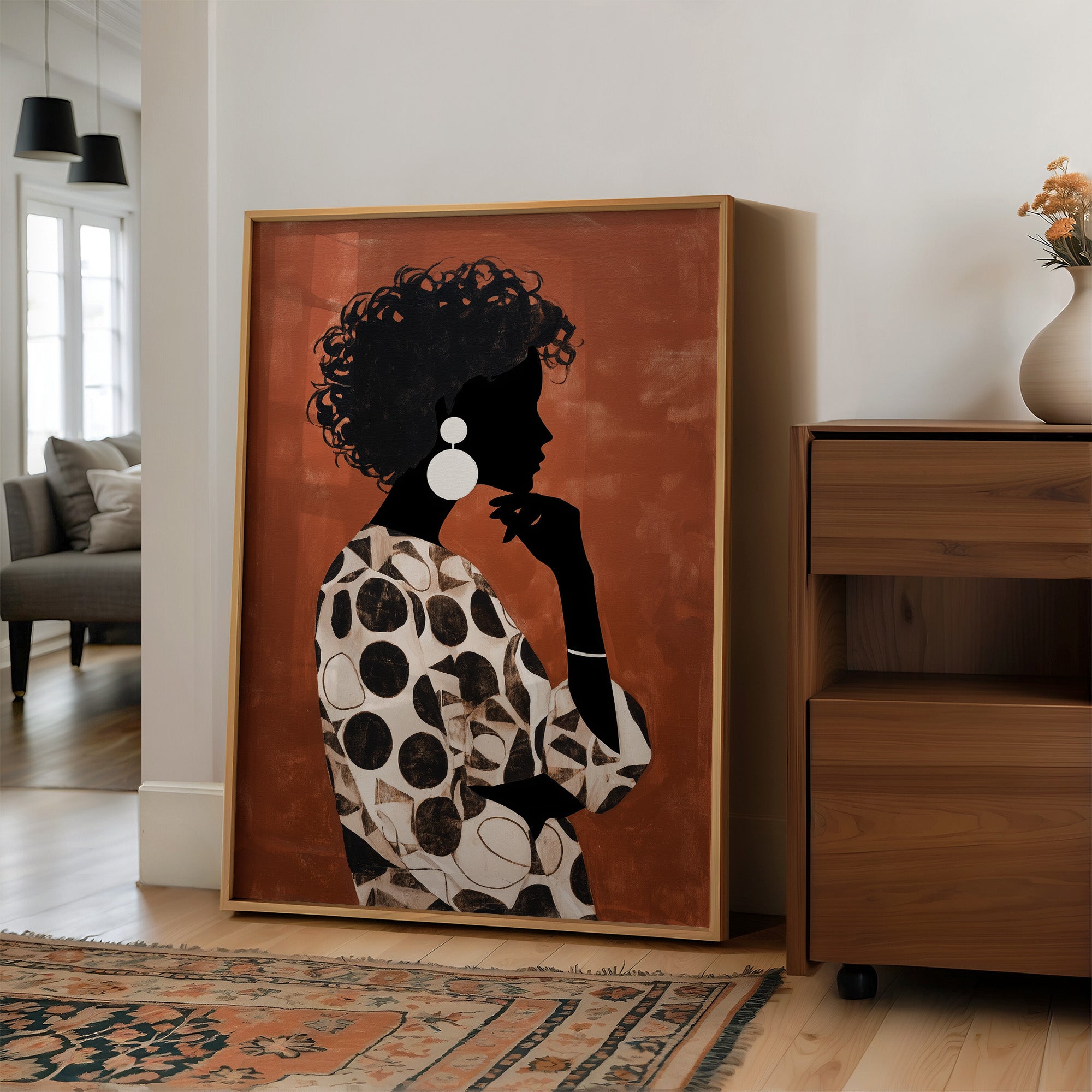 Silhouette in Burnt Sienna