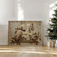 Rocking Horse in Winter Stillness