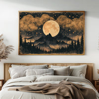 Gold Light Over Sleeping Mountains