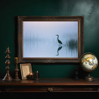 Stillness Before the Heron