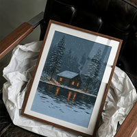 Snow Falling On The Cabin