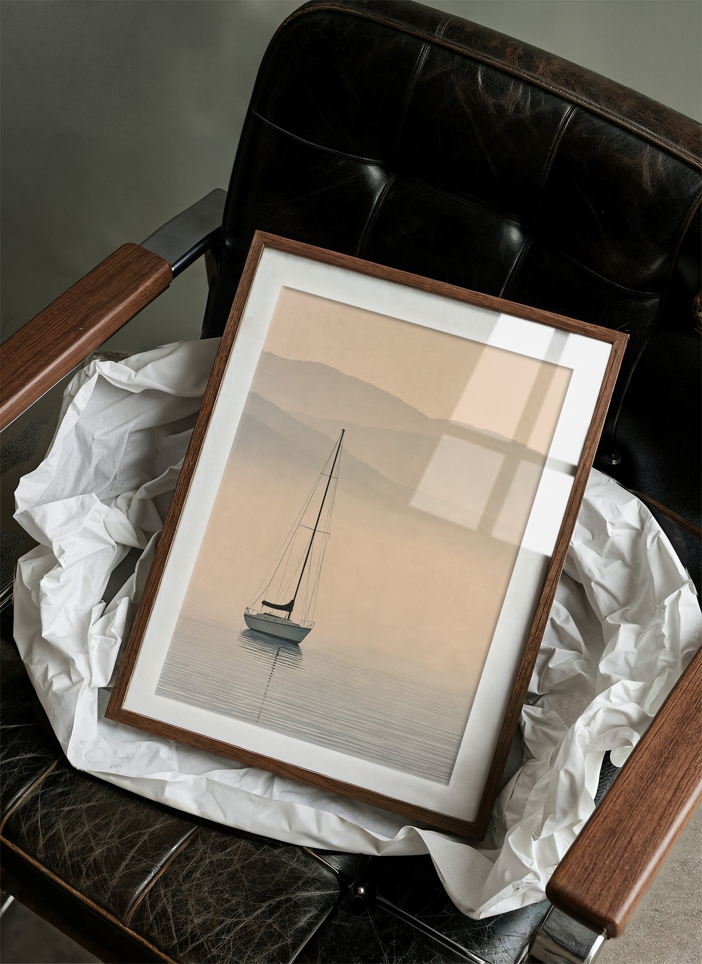 Sailboat Stillness At Dawn