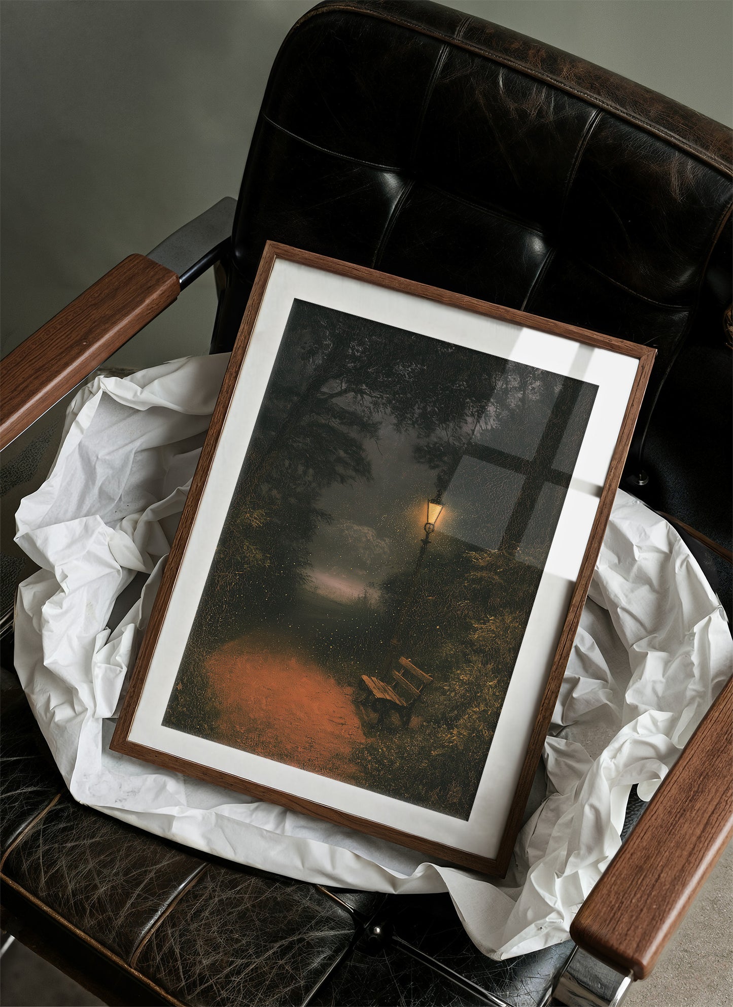 Lantern Glow On A Quiet Path