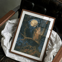 Great Horned Owl By Moonlight