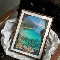 Turquoise Cove Through Granite Window
