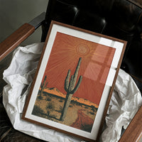 Saguaro Under Radiant Sun