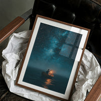Lantern Boat Beneath The Stars