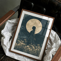 Braided Silhouette Beneath The Moon