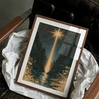 Guiding Star Over Forest Stream