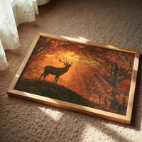 Stag, Struck by Sunrise