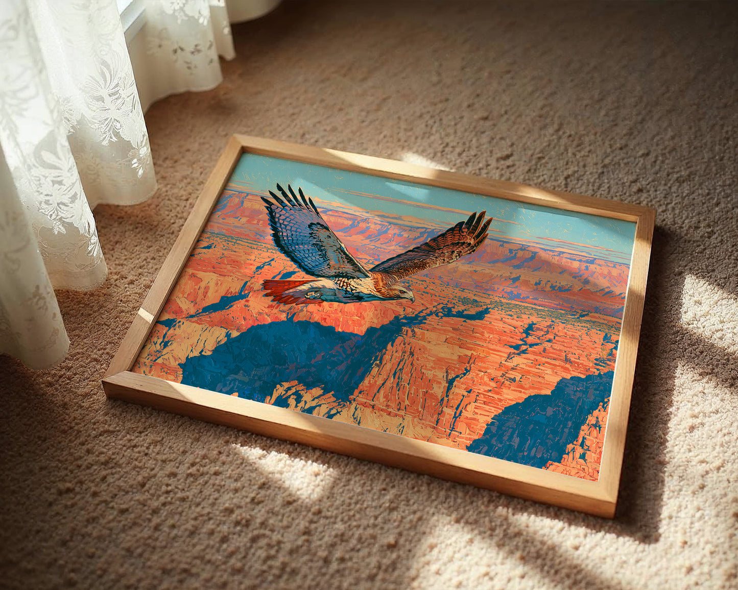 Red-Tail Over the Canyon