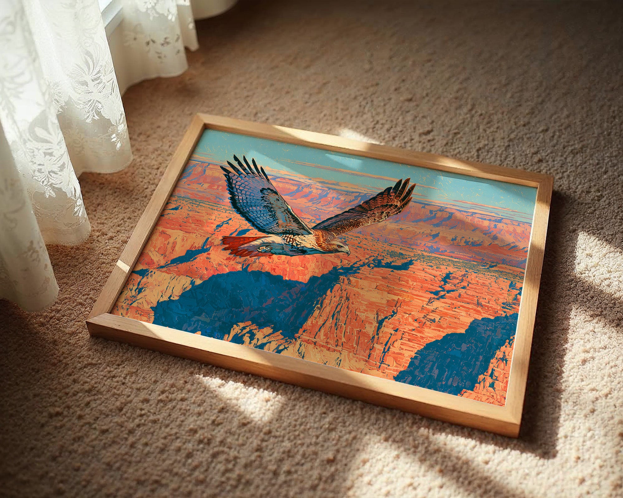 Red-Tail Over the Canyon